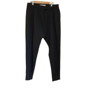 Camilla and Marc High Rise Cropped Black dress Slacks Ankle Zip sz S